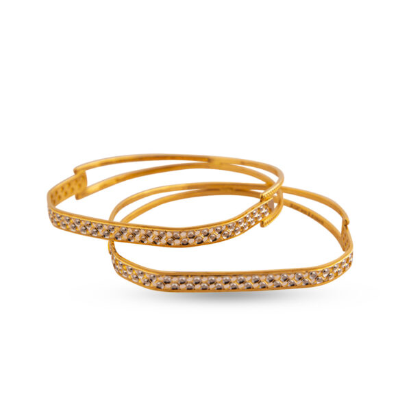 Modern Bead gold bangle Ganapati Jewellers Nepal 9