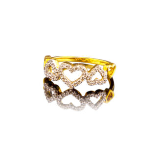 Heart Shaped Diamond Ring (DRKAR 1987) Ganapati Jewellers Nepal