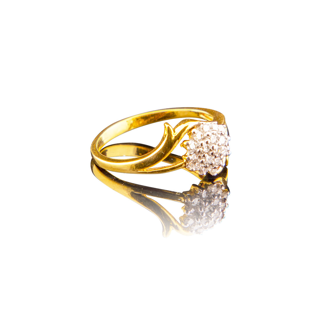 22k Gold Ring Beautiful Multi Stone Studded Ladies Jewelry Select Size Ring  38 | eBay