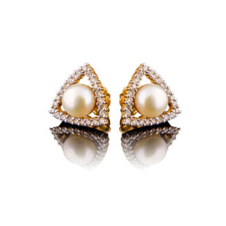 Pearl Diamond studs Ganapati Jewellers Nepal 8