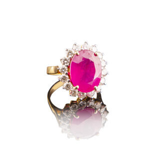Ruby Diamond Ring Ganapati Jewellers Nepal
