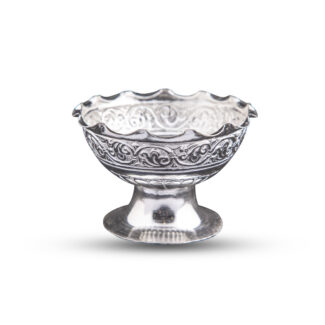 Silver Bowl Butta utensil 320 Ganapati Jewellers Nepal