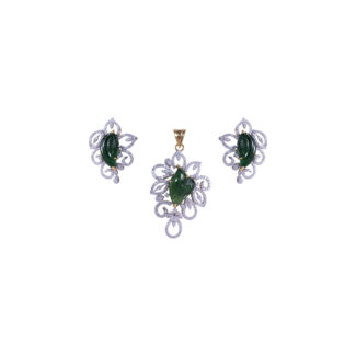 ganapati-jewellers-green-leaf-ear-ring