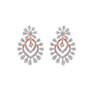Tress Elegant Diamond Earring Ganapati Jewellers Nepal