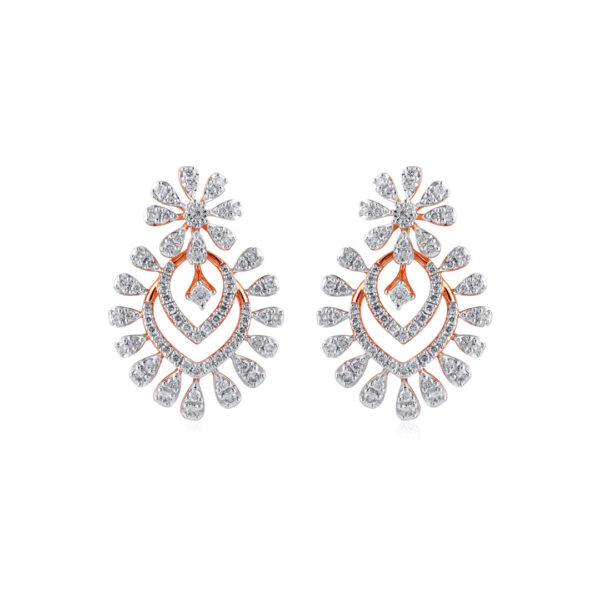 Tress Elegant Diamond Earring Ganapati Jewellers Nepal 8