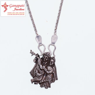 radhakrishna silver pendant design with price
