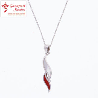 Silver Flame pendant design with price