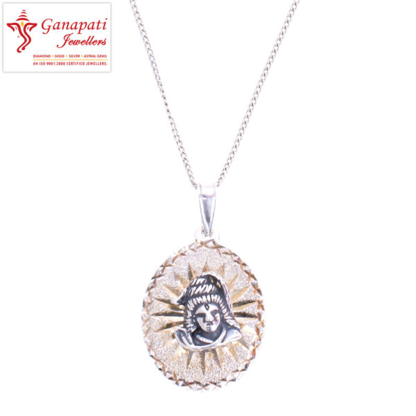omshiva silver pendant design with price