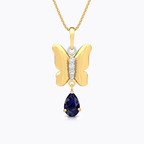 Mesmerizing Butterfly Diamond Pendant Ganapati Jewellers Nepal 9