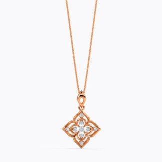 Enchanting Flower Diamond Pendant Ganapati Jewellers Nepal