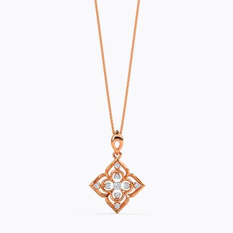 Enchanting Flower Diamond Pendant Ganapati Jewellers Nepal 8