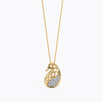 Elegant Drop Design Diamond Pendant Ganapati Jewellers Nepal