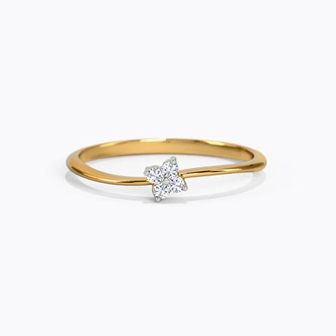 Flower Shaped Diamond Ring Ganapati Jewellers Nepal 9
