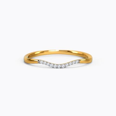 Modern Band Diamond Ring Ganapati Jewellers Nepal 8