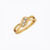3 Stone Infinity Design Diamond Ring Ganapati Jewellers Nepal 10