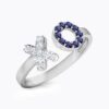 XO Diamond and Sapphire Ring Ganapati Jewellers Nepal 10