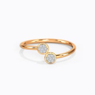 Twin Circle Band Diamond Ring Ganapati Jewellers Nepal