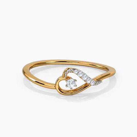 Heart Shaped Diamond Ring Ganapati Jewellers Nepal 9