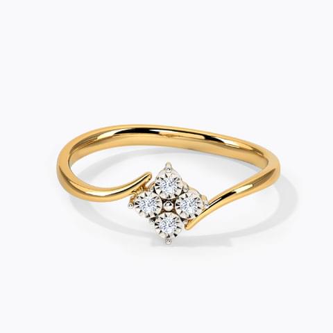 Beautiful 4 Diamond Diamond Ring Ganapati Jewellers Nepal 8