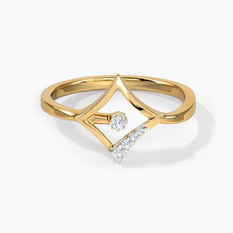 Diamond Shaped Diamond Ring Ganapati Jewellers Nepal 8
