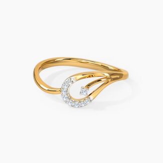 Oval Clover Diamond Ring Ganapati Jewellers Nepal