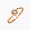 Exquisite Flower Diamond Ring Ganapati Jewellers Nepal 9