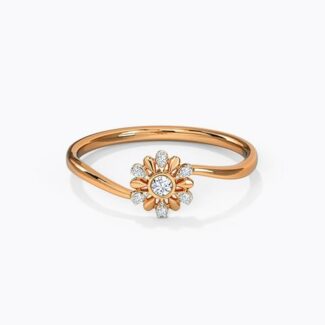 Exquisite Flower Diamond Ring Ganapati Jewellers Nepal
