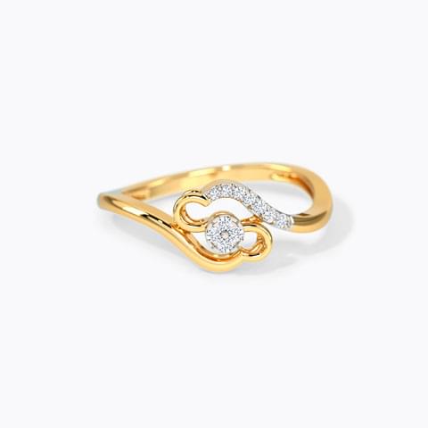 Elegant Clover Diamond Ring Ganapati Jewellers Nepal 9