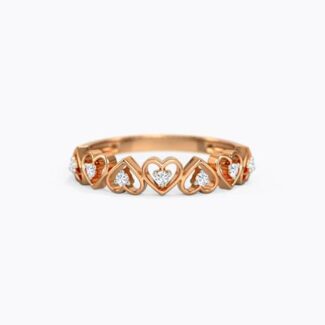 Heart Band Diamond Ring Ganapati Jewellers Nepal