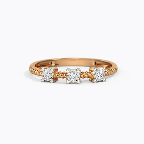 3 Solitaire Diamond Ring Ganapati Jewellers Nepal 8