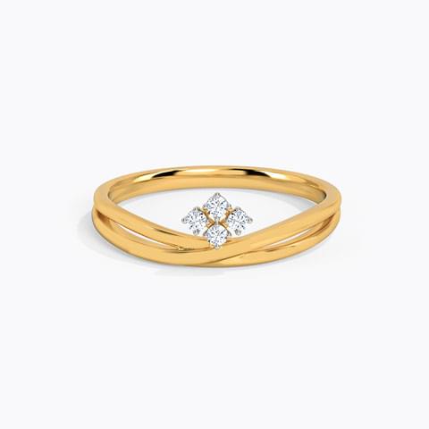 Elegant 4 Piece Diamond Ring Ganapati Jewellers Nepal 8