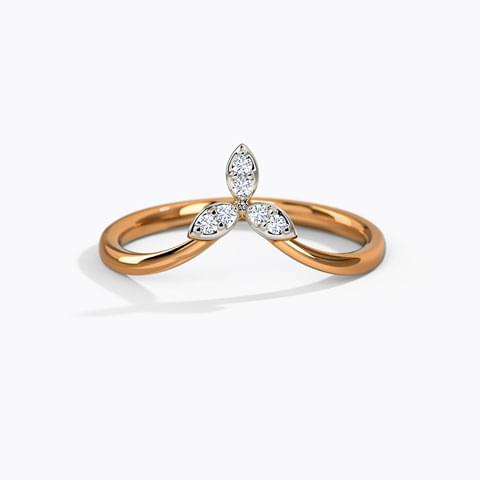 3 Petal Flower Diamond Ring Ganapati Jewellers Nepal 8
