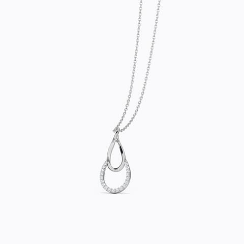 Modern Double Drop Design Diamond Pendant Ganapati Jewellers Nepal 8
