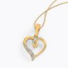 Beautiful Heart Design Diamond Pendant Ganapati Jewellers Nepal 9