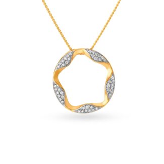Elegant Starry Design Diamond Pendant Ganapati Jewellers Nepal