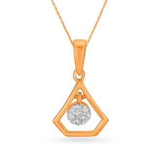 Modern Solitaire Diamond Pendant Ganapati Jewellers Nepal