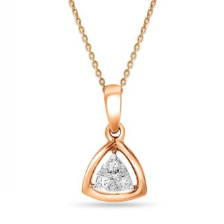 Triangle Solitiare Design Diamond Pendant Ganapati Jewellers Nepal