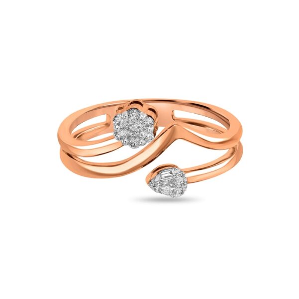 3 Stack Design Diamond Ring Ganapati Jewellers Nepal 8