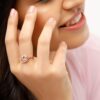 Modern Wave Design Diamond Ring Ganapati Jewellers Nepal 9