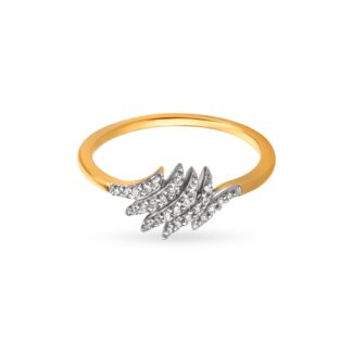 5 Line Design Diamond Ring Ganapati Jewellers Nepal