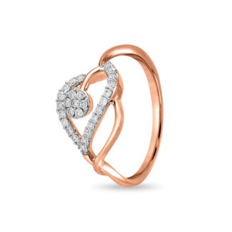 Heart Leaf Diamond Ring Ganapati Jewellers Nepal