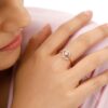 Heart Leaf Diamond Ring Ganapati Jewellers Nepal 9