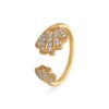 Double Shell Style Diamond Ring Ganapati Jewellers Nepal 10