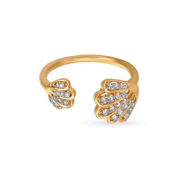 Double Shell Style Diamond Ring Ganapati Jewellers Nepal 8
