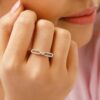 Beautiful Double Elongated Diamond Ring Ganapati Jewellers Nepal 10