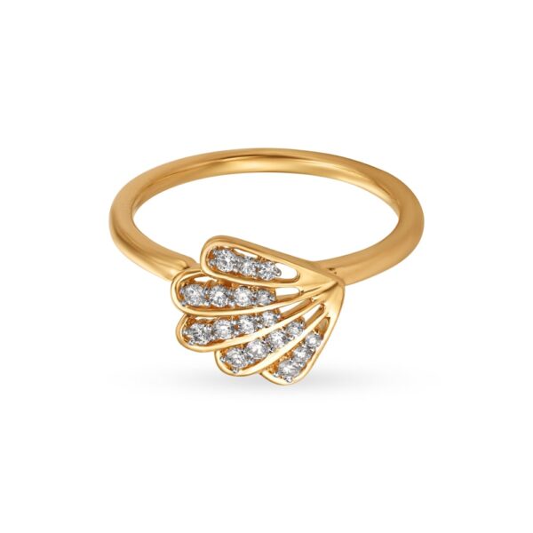 Shell Style Diamond Ring Ganapati Jewellers Nepal 8
