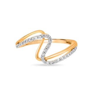 Mesmerizing Double Line Thumb Diamond Ring Ganapati Jewellers Nepal