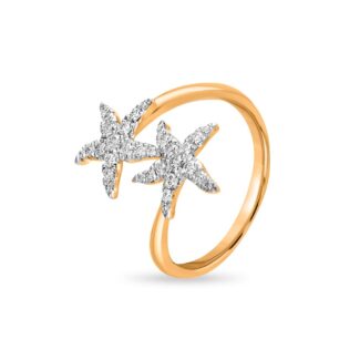 Dual Star Dazzling Diamond Ring Ganapati Jewellers Nepal