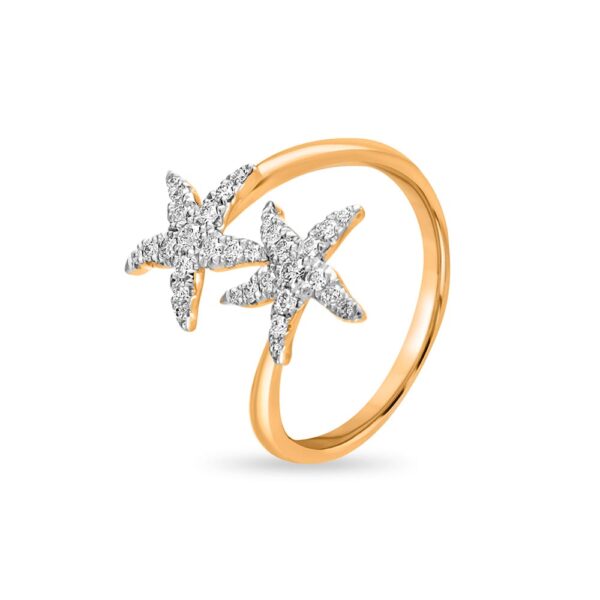 Dual Star Dazzling Diamond Ring Ganapati Jewellers Nepal 8
