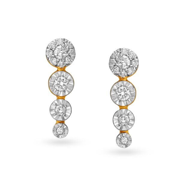4 Piece Solitaire Design Julie Diamond Earrings Ganapati Jewellers Nepal 8